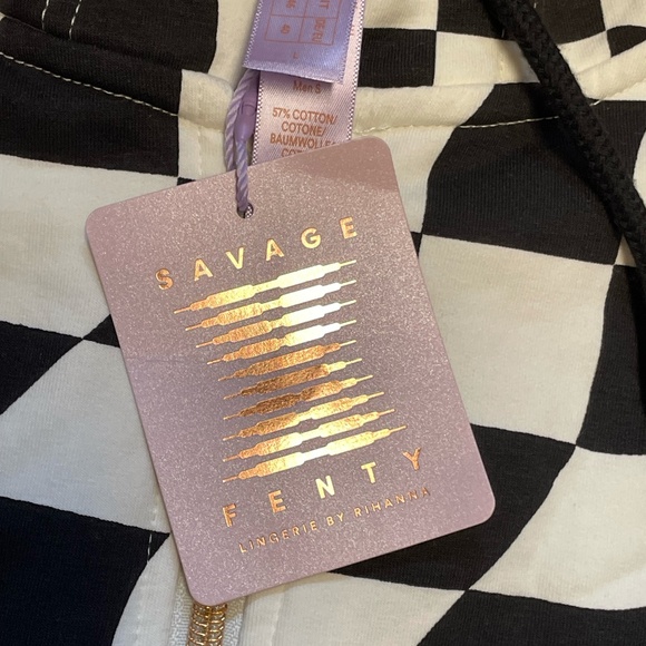 Savage X Fenty Black Caviar Fast Lane Forever Savage Hooded Onesie NWT - Picture 8 of 8